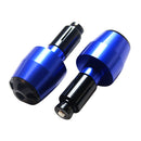 7/8" Motorcycle Handlebar Grips Bar End Plug Grip Ends Caps 22mm Blue