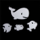 4pcs Fish Series Metal Cutting Dies Stencils for DIY Scrapbooking Photo Album FT