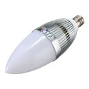 E12 3W LED Candle Lamp Candelabra Candlestick RGB Spot Light Bulb + Remote