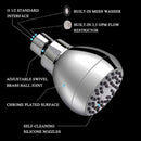 High Pressure Shower Head-3 Inch Anti-Clog Anti-Leak Fixed Shower Head-Adju
