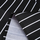 Kitchen Baking Ware Zebra Chalk Stripes Bib Apron with Pockets B7B5