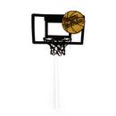 1x basketball cake cupcake topper cake flags boy birthday party decor BX
