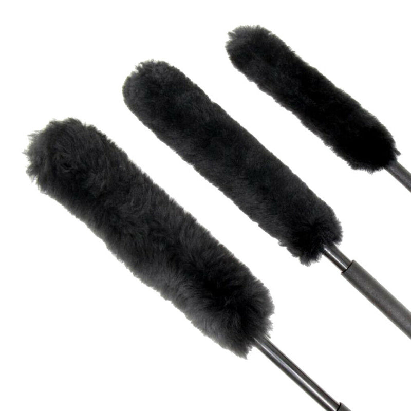 3x Multi Size Wool Blend Wheel Cleaning Grills Door Frames Washing Brushes