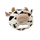 Cute Girl Hat Plush Cow Animal Themed Hat Cap Head Warmer Photo Supplies Props