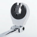 Tubing Ratchet Wrench Flexible Head Durable Alloy Steel Repair Tool 11mm