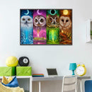 5D Diamond Painting DIY Four Birds Embroidery Cross Stitch Mosaic Kit Decor