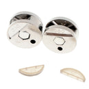 2 Pcs NO Screws~Zinc Alloy Round