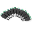 10x DC Power Male Cable Adapter Plug Connectors 2.1mm X 5mm For  Camera