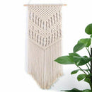 Macrame Woven Wall Hanging - Boho Chic Bohemian Room Geometric Art Decor -