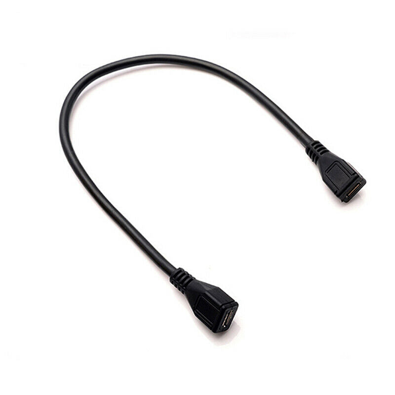 Micro USB Female To Female Extension Extender Data Sync Charging Cable Adapte 3C