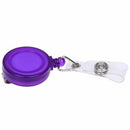 5X(Retractable Ski Pass ID Card Badge Holder Key Chain Reels With Clip PurpF2R6)