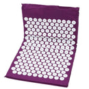 Acupressure Massager Cushion Pain Relieve Yoga Mat+Pillow (Purple with Bag) A