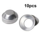 10pcs Aluminium Alloy Egg Tart Cupcake Cake Cookie Mold Lined Mould Baking Tools