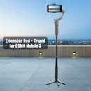 Telescopic Extension Rod+ Tripod Stand for DJI OSMO Mobile 3 2 Feiyu Zhiyun A