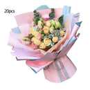 20X Korean Flowers Two-Tone Paper Packaging Gift Neutral Florist Wrapping Paper