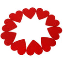 10PACK Heart Love Wood Slices Wooden Pieces for DIY Wedding Table Decor 48mm