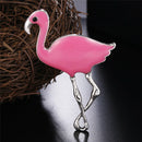 Trendy Enamel Flamingo Brooch Pins Woman Exclusive Badge Metal Jewelry Brooch TE