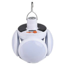 Folding Football Bulb 5 Leaf Night Light Bulb Portable Camping Lantern USB/Solar