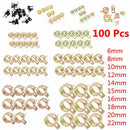 Spring Clips Accessories Kit Hoses Clamps Set Air Tube 100Pcs Portable
