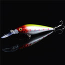 10pcs Bending Large Minnow Luya Lure Bionic Bait Fishing Tackle Bait 11cm PWL