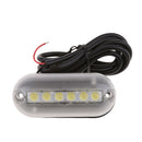 2x 12V White Light Stainless Steel Underwater Boat Marine 6 LED Light