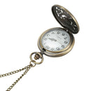 Quartz pocket watch Trend design hollow carved flower bird quartz pocket wa S4I8