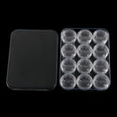 1Pc Storage Case With12 Small Boxs Nail Art Clear Empty Plastic Storage Case  Gw
