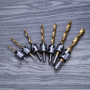 7pcs 3-10mm Drill Bit Set Woodworking Countersink Chamfers Home Tools