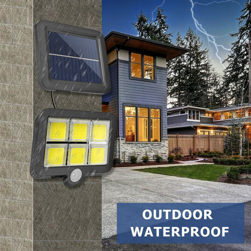 120LED Solar Split Lamp COB Waterproof Motion Sensor Outdoor Night Lighting A