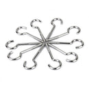 10pcs Heavy Duty Screw In Eye Hooks Picture Frame Hanging Wall Wood 78mmx4.5mm