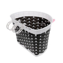 Kids Scooter Bike Streamers Handlebar Grip Decor Tassel & Front Basket Black