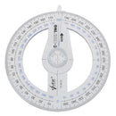 Portable Diameter Of 10cm Plastic 360 Degree Pointer Protractor Ruler ME