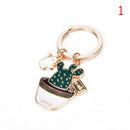 1pc Creative Succulent Plants Cactus Keychain Key Ring Keyfob Key Chain Cute LJ
