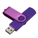 USB Mini Memory Stick 16GB USB 2.0 Memory Flash Drive OTG for Handy PC Purp
