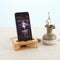 Sound Amplifier Speaker Stand Desk Sound Wooden Holder Beige