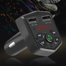 Hands-free Bluetooth 5.0 Car Kit FM Transmitter USB Charger Adapter MP3 Player