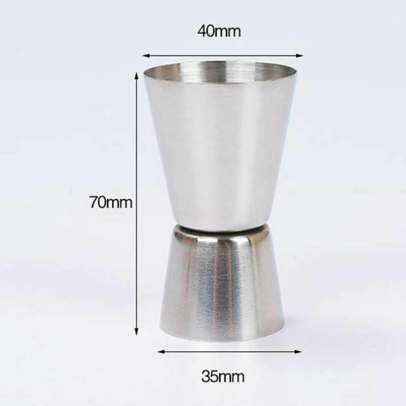 Stainless Steel Bar Cocktail Shaker Maker Mixer Jigger Pot Gift Set 5 Pcs AZH