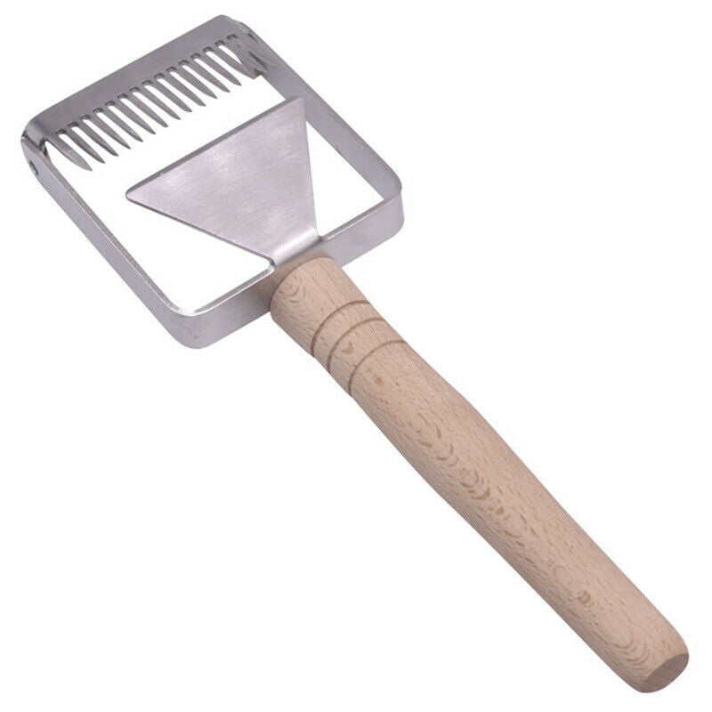 Beekeeping Tools Suit 1 Pcs Two-In-One Honey Cutting Fork Scraper Plus 1 Pc