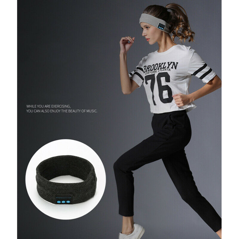 Wireless 5.0 Headphone Soft Sleep Sport Headband Music Player Handsfree Call