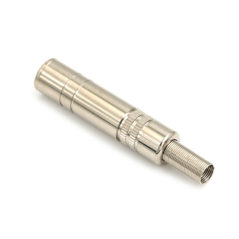 6.35mm female Plug 1/4" mono audio cable connectors metal adapter adapto NMsp