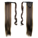 60Cm Long Straight Clip In Hair Tail False Hair Ponytail Hairpiece With Hai