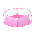 Foldable Play Pen Cage Hamster Rabbit Guinea Pig Gerbil Indoor/Outdoor Pink