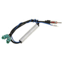 2-way Two Way to Single Din Car Radio Aerial Antenna Adaptor for Audi VW