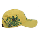 Women Cotton Flower Baseball Hat Snapback Gorras Hat Cap Yellow