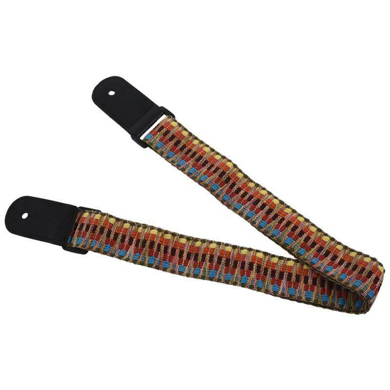 Adjustable Classic Style Guitar Soft Strap Cotton For Belt Electric Bass