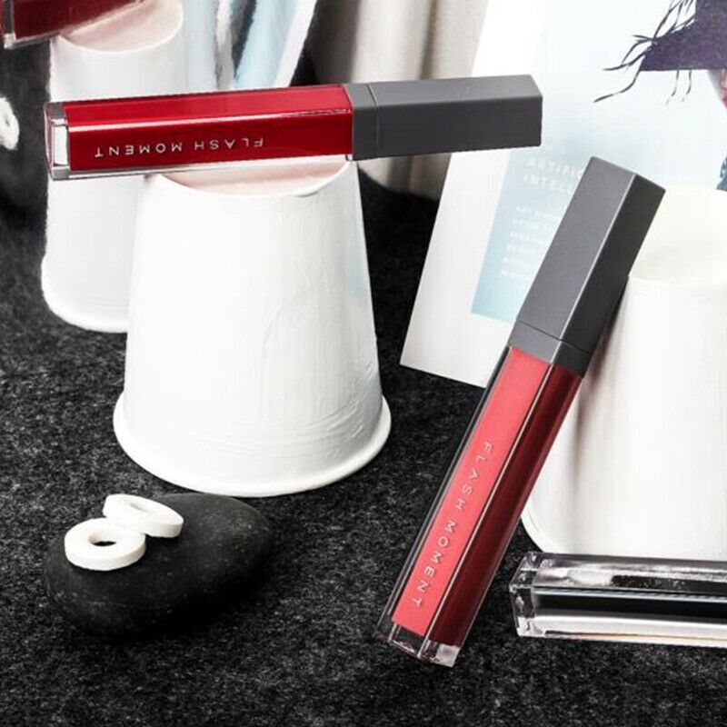 Flash Moment Matte Matte Lip Gloss Moisturizing Glass Lip Glaze Set Waterpr B6N6