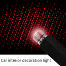 USB Car Interior Atmosphere Starry Sky Lamp Ambient Star Red Light LED Proj R2U7