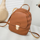 Fashion Backpack Multi-Function Small Backpack Women Pu Leather Shoulder Ha