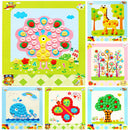 1 Pcs DIY Button Drawing Painting Interactive Material Kids Educational Toys ETO