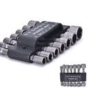 14X Power Nut Driver Drill Bit Set SAE Metric Socket Wrench Screw 1/4"Hex Sha ME